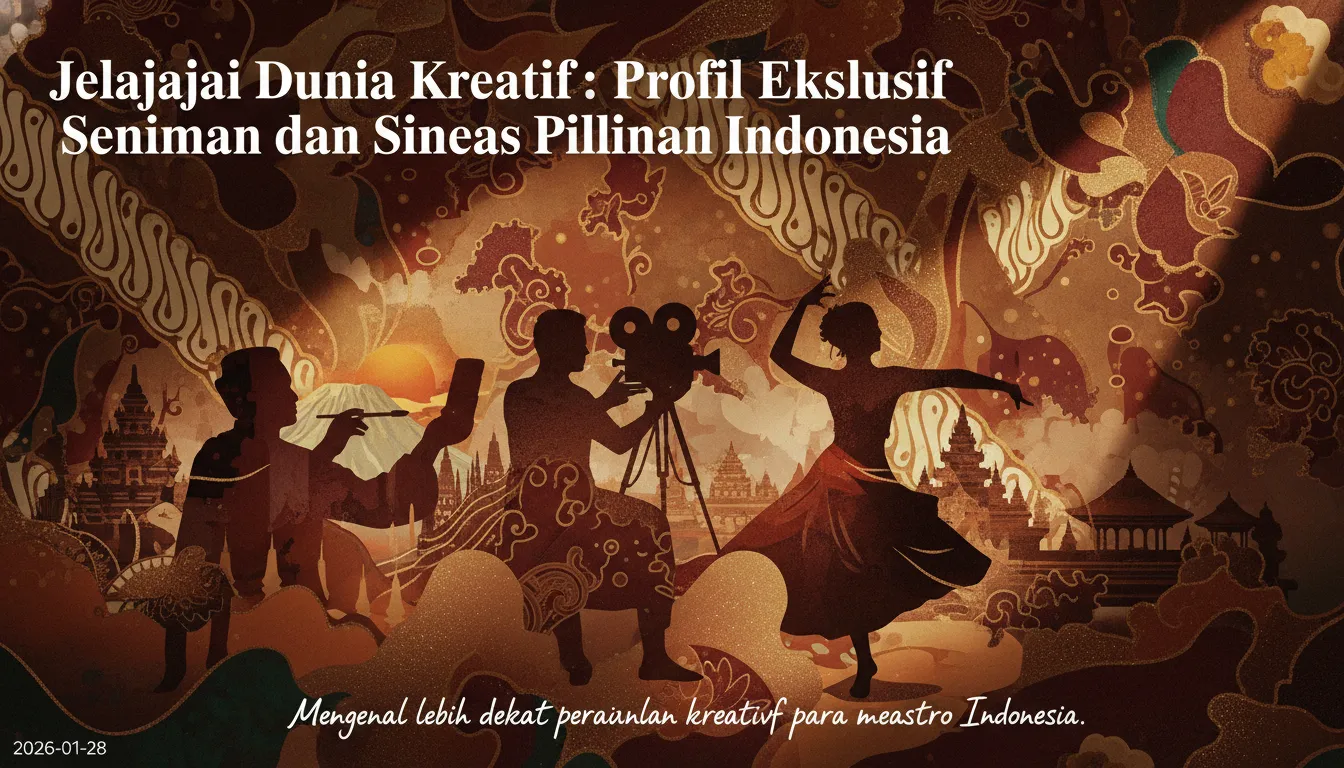 Jelajahi Dunia Kreatif: Profil Eksklusif Seniman dan Sineas Pilihan Indonesia